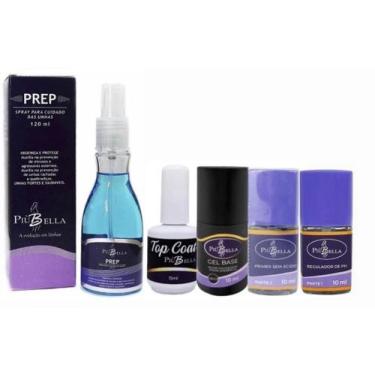 Imagem de Kit Piu Bella Prep Reg De Ph Primer S/ Ácido Topcoat Gelbase