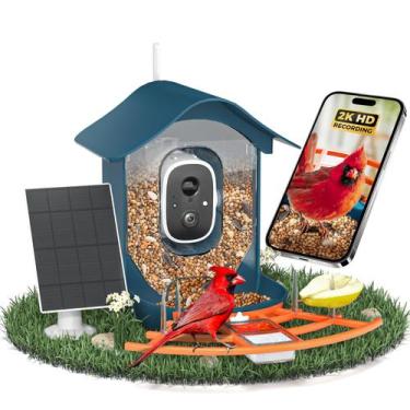 Imagem de Painel solar de câmera HD 2K DOCOON Smart Bird Feeder
