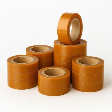 Imagem de Kit 16 Fitas Adesiva Larga Durex Laranja 250m Embalagem Fechamento Caixa Uso Geral Resistente