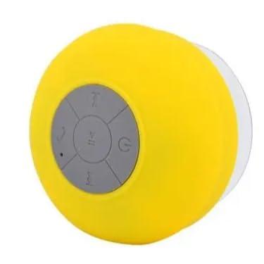 Imagem de Mini Caixa De Som Resistente a Água; Bluetooth; Android e iOS com Microfone e Ventosa Embutido; Portátil. (Amarelo)