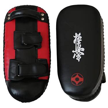 Imagem de VB USA Muay Thai Pad Kyokushin para treinamento, escudo curvo de kickboxing, treinamento, kick boxing, artes marciais, karatê, taekwondo, perfuração, pé, joelho e cotovelo