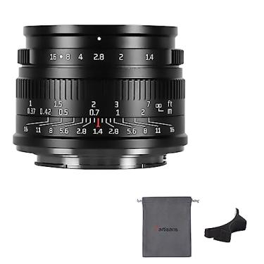 Imagem de 7artisans Lente fixa de foco manual F1.4 Mark II APS-C de 35 mm com grande abertura para câmeras sem espelho Sony E Mount A6500 A6300 A6100 A6000 A5100 A5000 A9 NEX 3 NEX 3N NEX 5 NEX 5T 5R NEX 6 7