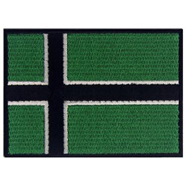 Imagem de Emblema nacional de Leif Erikson com aplique bordado da bandeira Viking Vinland