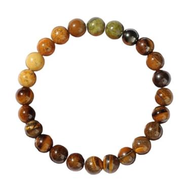 Imagem de Pulseira Planeta Sistema Solar Feito à Mão 8 mm Pedra Natural Pulseira Universo Galáxia Oito Planetas Joias Guardião, One Size, Pedra, Sem Pedra Preciosa