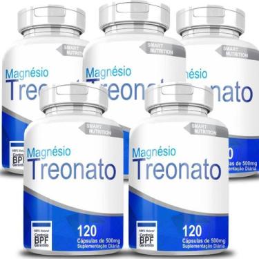Imagem de Magnésio Treonato 120 Cápsulas Kit 05 Unidades - 4Elementos