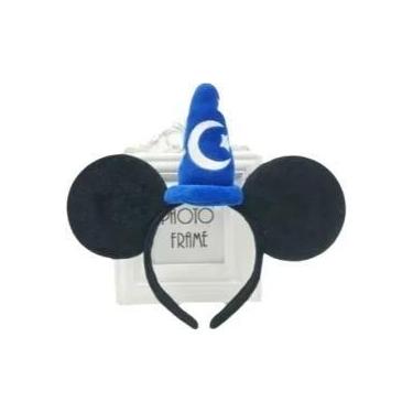 Imagem de Tiara De Pelúcia Mickey Mouse Minnie Com Laço De Poá, Ornamento De Cab