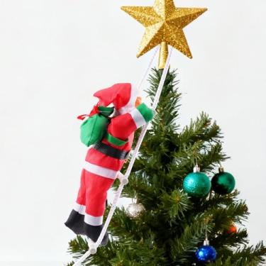 Imagem de Decoração de parede de Natal com Papai Noel, decorações de Natal para ambientes internos e externos, janela, jardim, casa, parede, decoração de árvore de Natal