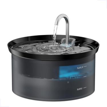 Imagem de Bebedouro Fonte de Água 2,5L Silencioso Elevado Automático Preto Com Filtro Para Gato Pet Cachorros