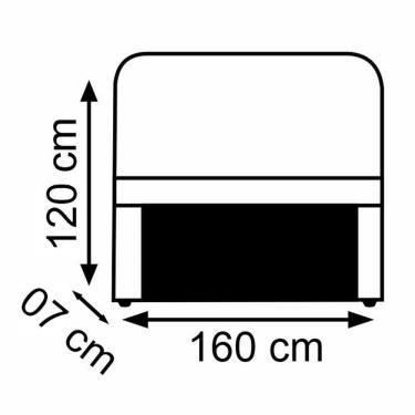 Imagem de Cabeceira Berlim 1,60 Cm Para Cama Box Queen Suede Rose