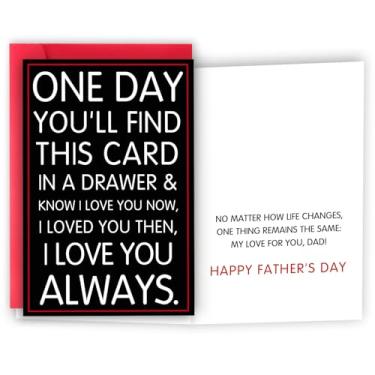 Imagem de HEJOYN Presentes de cartão de dia dos pais para pai, presentes de cartão de dia dos pais da filha filho, cartões de dia dos pais felizes ideias para homens ele, eu te amo sempre presente para o pai
