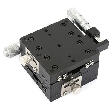 Imagem de ZJchao Movimento Linear, Guia Linear Guia de Trilho SEMY60AS Estágio de Posicionamento Manual, Micrômetro Mesa Deslizante Manual Plataforma de Corte Rolo Cruzado Estágio 60 * 60 * 40mm