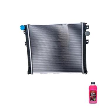 Imagem de Kit Radiador Ar MB Accelo 915C 1016 815 + Aditivo Radnaq T5 Vermelho