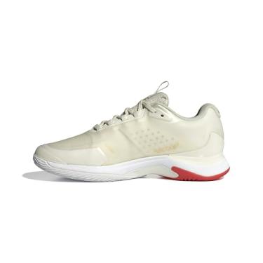 Imagem de adidas Tênis Avacourt 2 feminino, Branco/dourado metálico/branco, 6