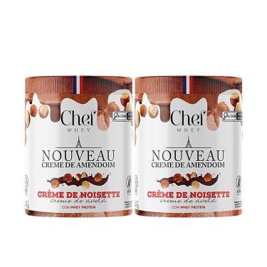 Imagem de Kit 2x Pasta de Amendoim com Proteína Whey Protein 600g - Chef Whey-Unissex