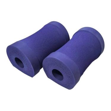 Imagem de Generic Apoios para flexões, suporte para pulsos, acessórios estáveis ​​para casa, blocos de espuma portáteis e confortáveis ​​para exercícios no chão, Roxo Escuro