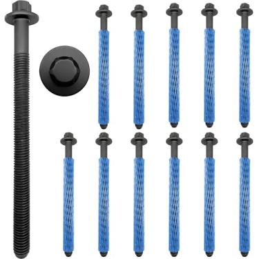 Imagem de SDYYDS ES72474 Conjunto de parafusos de cabeça de cilindro de motor de 12 peças compatível com Buick Encore 2013-2021 e Cadillac ELR&Chevy Volt/Cruze/Sonic/Trax 1.4L L4 Turbocharged 2011-2021