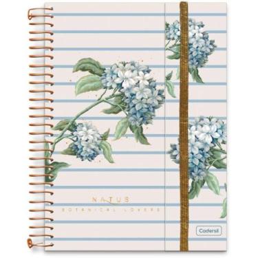 Imagem de Caderno Colegial Natus 80 Folhas com Elástico e Blocos de Adesivos Aut