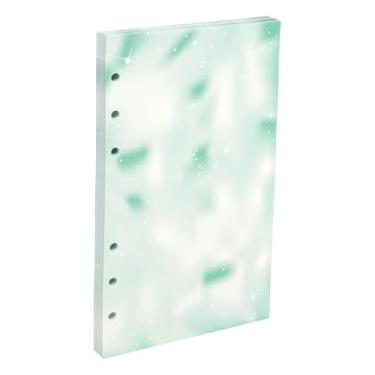 Imagem de PATIKIL A6 Papel de folha solta, 80 folhas de 17 x 10 cm, refil para fichário para 6 anéis, agenda, agenda, profissionais, verde