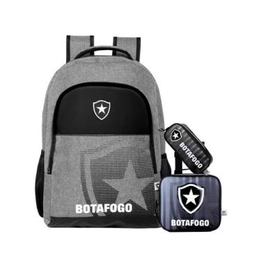 Imagem de Kit Escolar Botafogo Mochila Costas + Lancheira + Estojo - Xeryus