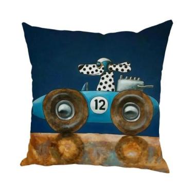 Imagem de Capa De Almofada Colorida Com Estampa De Cachorro De Desenho Animado P