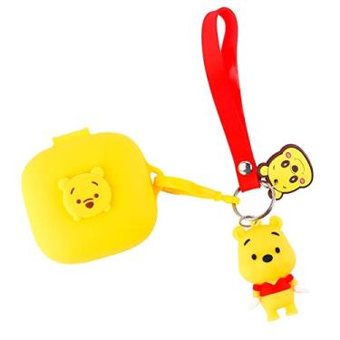 Imagem de Adequado para Beats Fit Pro 2021 novos fones de ouvido, Suublg Beats Fit Pro Cartoon Capa de carregamento com chaveiro de boneca fofo Proteção de cordão anti-perda de corpo inteiro