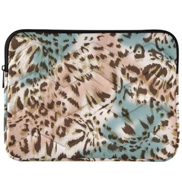 Imagem de Capa protetora moderna para notebook com estampa de animal leopardo capa protetora para laptop universal 14 capa para laptop 33 polegadas