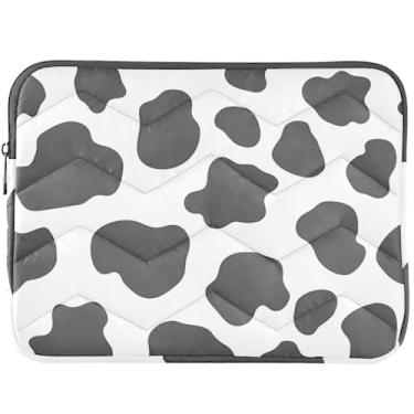 Imagem de Capa para laptop com estampa de vaca preta e branca para MacBook Pro 14 polegadas, acessórios de computador universais de 13 a 14 polegadas