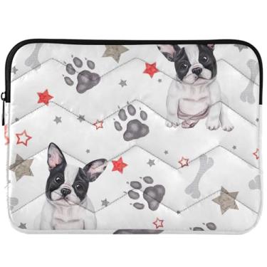 Imagem de Capa protetora para notebook com buldogue francês para MacBook de 13 polegadas, universal, 13 a 14 polegadas, capas fofas para computador
