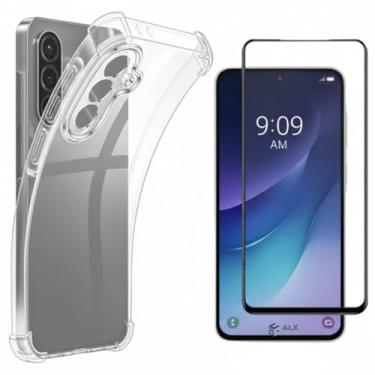 Imagem de Kit Capa Transparente Anti Impacto para Galaxy A56 5G + Película 3D Full Vision