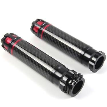 Imagem de Arashi Punhos de guidão universal para motocicletas 7/20.3 cm 22 mm para Honda Suzuki, BMW, Yamaha, Kawasaki, Ducati, todas as motos esportivas, vermelho 1098 1098S 1198 1198S Panigale 1200