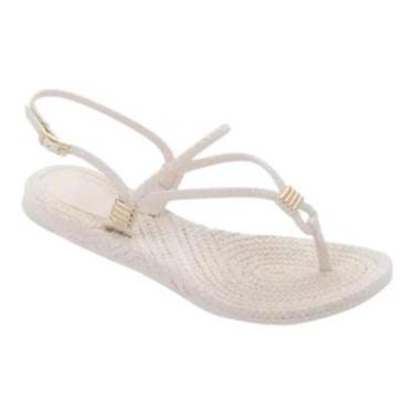 Imagem de SANDALIA TERRA & AGUA FEMININA RASTEIRA CASUAL 240712 CREME-Feminino