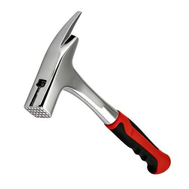 Imagem de BJDSI Martelo de pedra de 800 g, peça única, à prova de ferrugem, cabo de plástico à prova de choque.