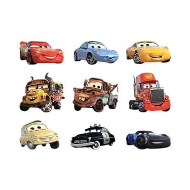 Imagem de Camiseta Infantil Disney Cars Lightning McQueen Com Adesivos De Vinil 