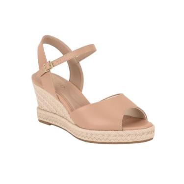 Imagem de Sandália Anabela Salto Cordas Conforto Beira Rio 8486.118 (Nude, BR, Adulto, Numérico, 35)