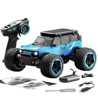 Imagem de Domary Escala 1:20 Rc Crawler 55 Km/h, Carro de Controle Remoto de Alta Velocidade, Motor Sem Escova, Luzes Led, Caminhão Off-road, Veículo Escalada para Adultos