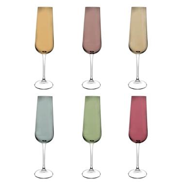 Imagem de Jogo de 6 Taças para Champanhe - Ardea - Cristal Ecológico - 220ml - Colorida - Bohemia