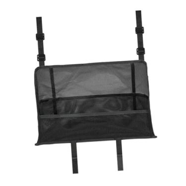 Imagem de JicSuXi Organizador de Armazenamento para Carro entre Os Bancos Dianteiros, Bolsa de Malha para Encosto, Universal, Multiuso, para Crianças, Barreira para, Preto, Tamanho real