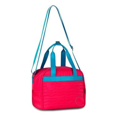 Imagem de Lancheira Térmica Infantil Escolar Rosa 15L Com Alça - Shop Mix