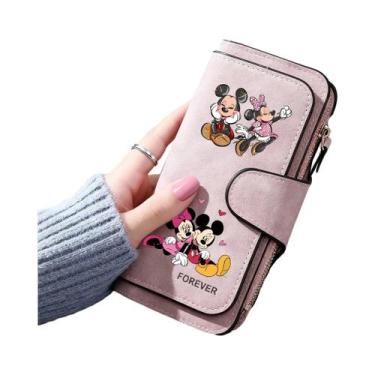 Imagem de Carteira Feminina Mickey Minnie, Bolsa Para Cartões E Moedas, Presente