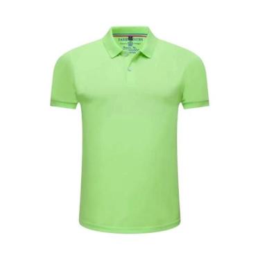 Imagem de Camisas Polo Masculinas De Manga Curta, Casuais, Em Cores Sólidas, Mod