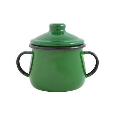 Imagem de Açucareiro Esmaltado Verde 380 Ml Ewel