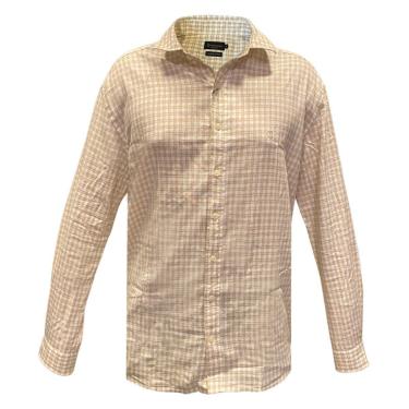 Imagem de Camisa Individual Mc Confort Ft Xadrez Bege Médio-Masculino