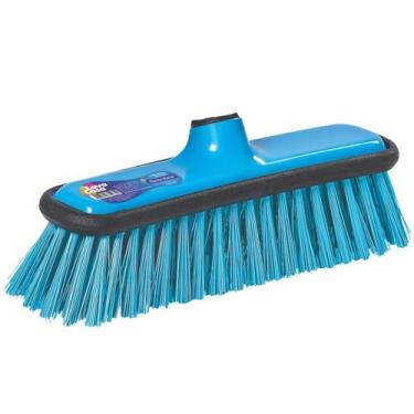 Imagem de Vassoura Azul Lava Casa Sem Cabo Cerdas Duras Santa Maria