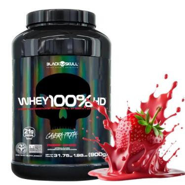 Imagem de Whey Protein 100 HD Pure 900g Pote BLACK SKULL Isolado Hidrolisado Con