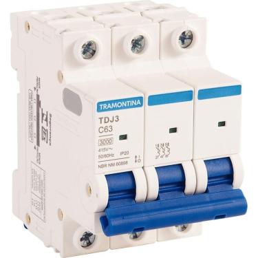 Imagem de Tramontina Disjuntor Tdj3 3p 63a 3ka Curva C