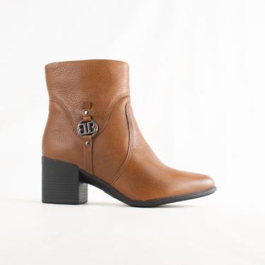 Imagem de Bota Mini Bottero Feminina Couro Cano Curto Salto Baixo Nf 346919 Tama