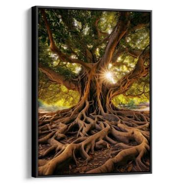 Imagem de Quadro Árvore da Vida em Raízes Eternas Luminosas - Mioquadros, 90x60 