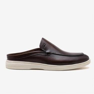 Imagem de Mule Masculino Tulum Couro Marrom-Masculino