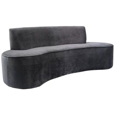 Imagem de Sofá 02 Lugares 150cm Mônaco Veludo Titânio - Nexta Casa