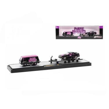 Imagem de Miniatura Ford Econoline + Ford Mustang GT 1:64 M2 Machines